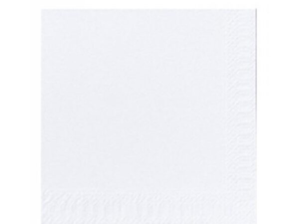 Serviettes à Cocktail 3 Couches Blanches - Lot de 250