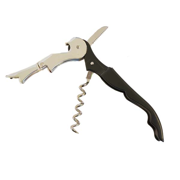 Tire-bouchon Noir à Double Portée