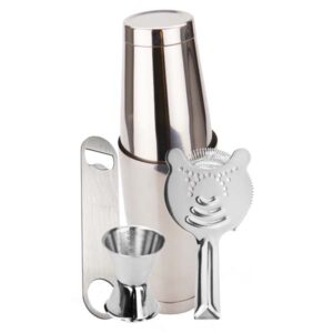 Ensemble de Shakers Boston en Acier Inoxydable