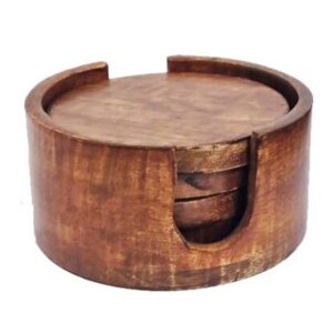Sous-verre en bois avec support
