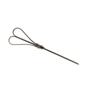 Cœurs en bambou noir 12 cm - Lot de 25 pièces
