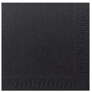 Serviettes à Cocktail 3 Couches Noires - Lot de 250 Pièces