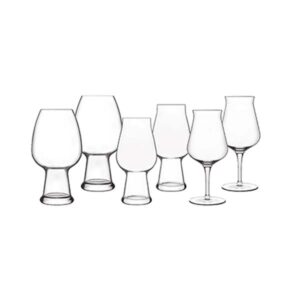 Ensemble de Verres à Bière Birrateque Luigi Bormioli (6 verres)