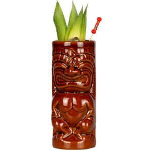 Cylindre Tiki Brun 33 cl