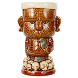 Crâne Tiki Garçon 49 cl Marron